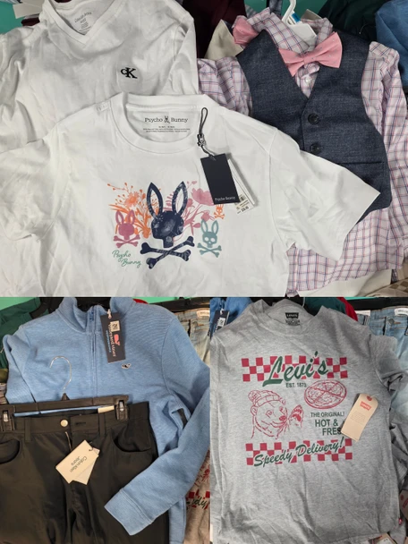 66+pc Boys LEVIS Vineyard Vines PSYCHO BUNNY Nautica Sets CK #35690L (G-6-2)