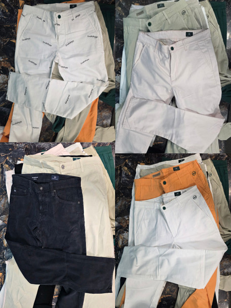 19pc MENS AG Adriano Goldschmied PANTS Chinos MOST SIZE M / 32 #35822B ()