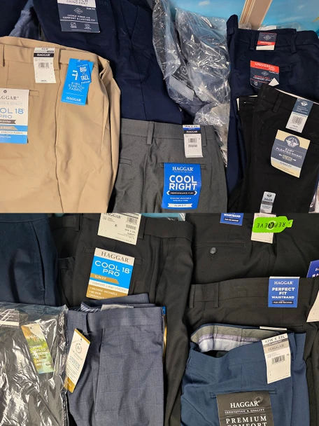 24pc Grab Bag Mens Pants HAGGAR Dockers STAFFORD #36120K (B-11-2)