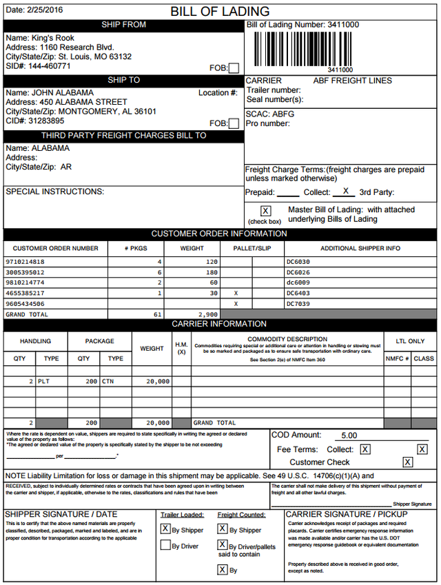 WHAT IS A BOL / Bill of Lading and How to Get One - Big Brand Wholesale