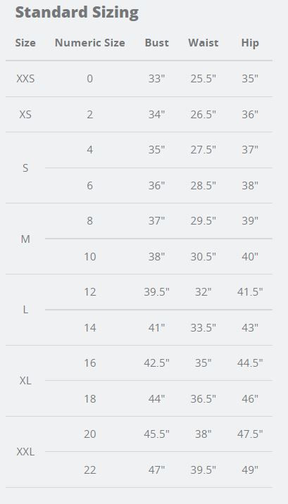 Large Size In Numbers Standard Sizing Measurement - to- Number Size Cheat Sheet Chart - Big ...