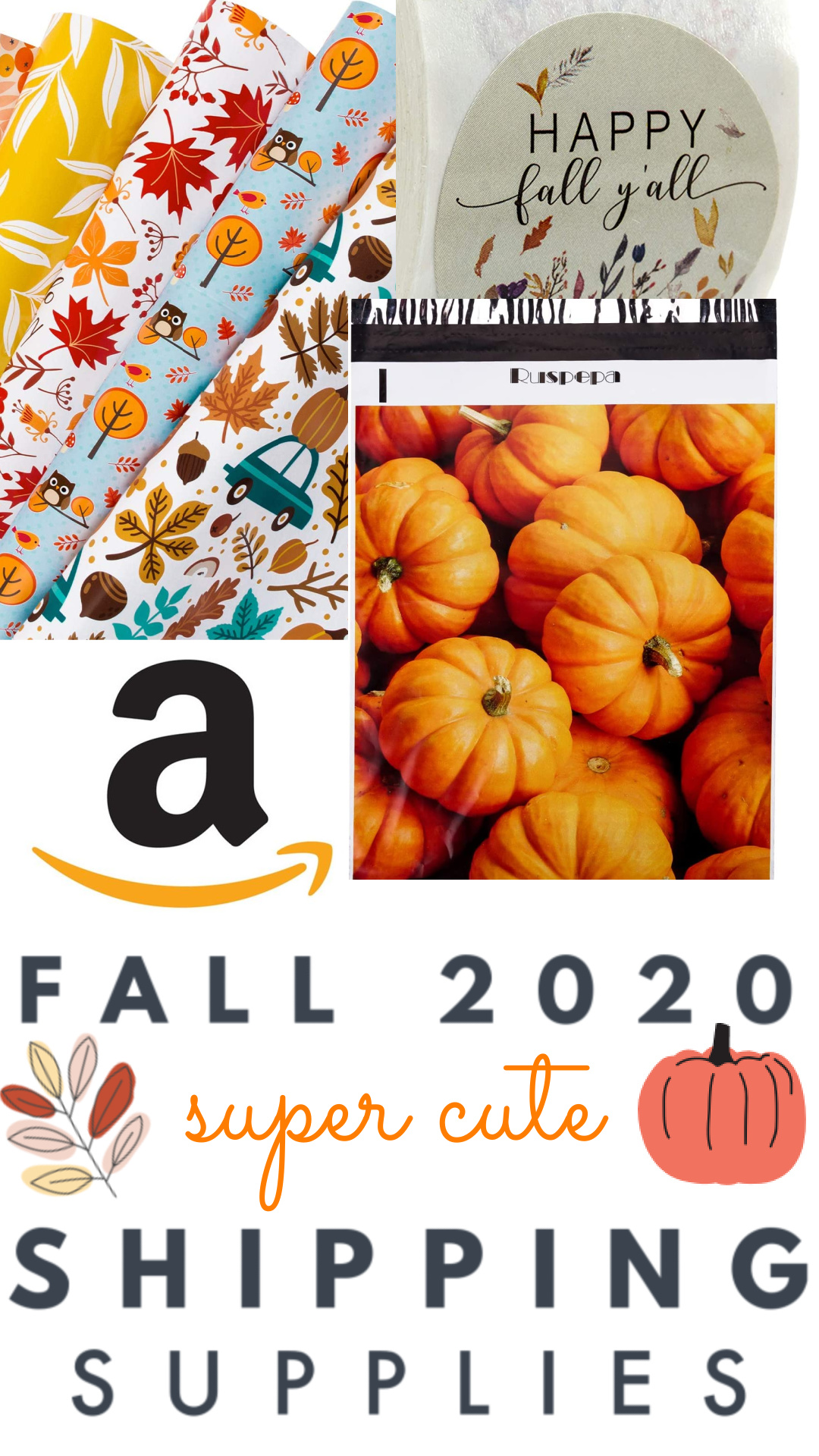 Cute Shipping Supplies for FALL 2020 on Amazon Prime! Big Brand Wholesale