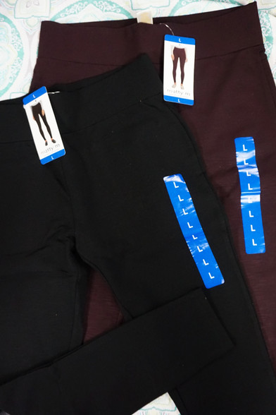 Matty M Women's Wide Waistband Wear Everywhere Leggings – Biggybargains
