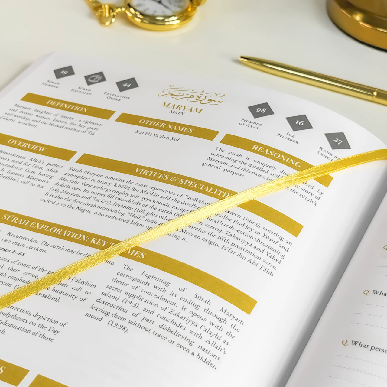 Quran Compass: Surah by Surah Study Guide & Reflection Journal