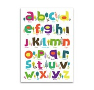 Nature Theme Alphabet: Print/Poster image