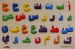 Arabic Alphabet Wooden Puzzle Board: 28 3D pieces image