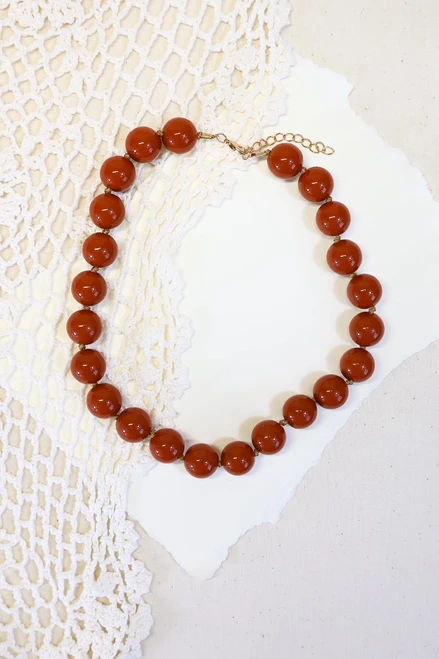 Mood Booster Necklace - Rust