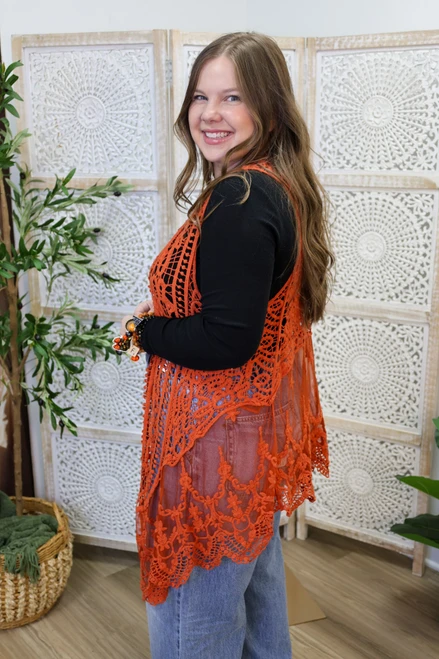 Just Be Yourself Vest - Orange