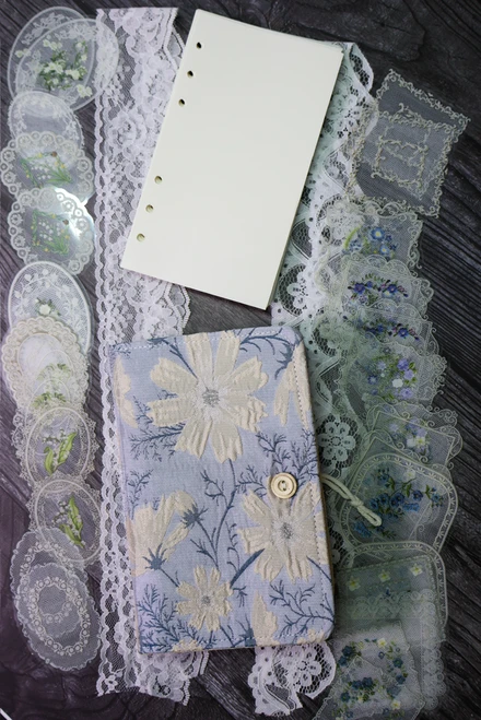 Lace Trim, Sticker, And Journal Bundle
