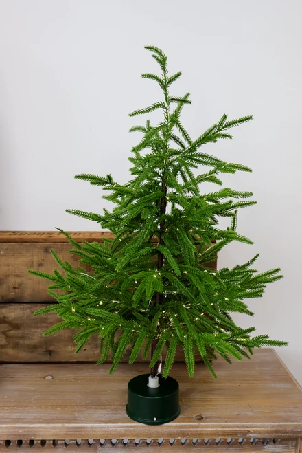 Soft Touch Spinning Musical Tree With LED Lights