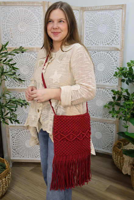 Loose Ends Purse - Burgundy