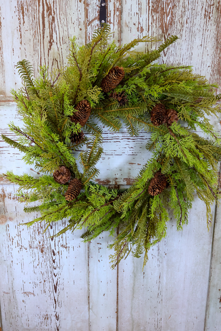 Enduring Pine Wreath - 24"
