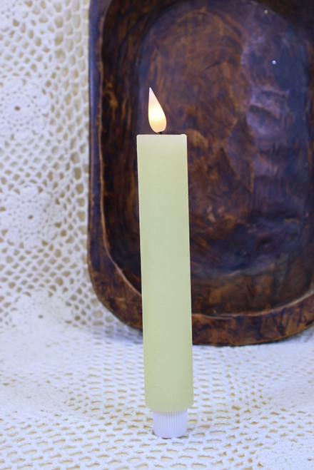 Thick Ivory Timer Taper Candle