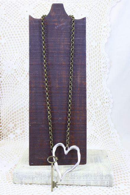 Under Lock And Key Handmade Necklace