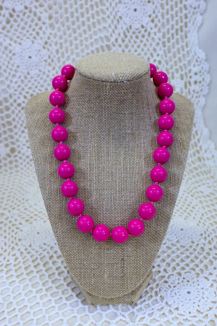 Mood Booster Necklace - Hot Pink