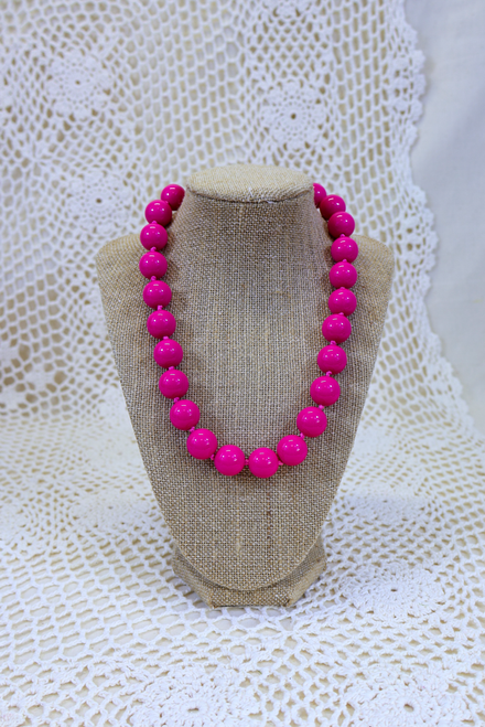 Mood Booster Necklace - Hot Pink