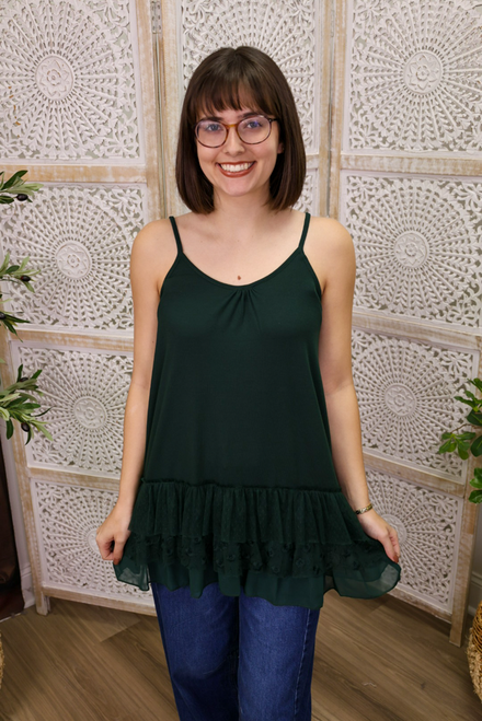Underneath It All Tank Top Extender - Hunter Green