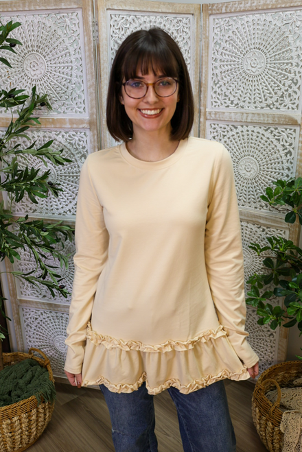 Details Make The Difference Top - Cream