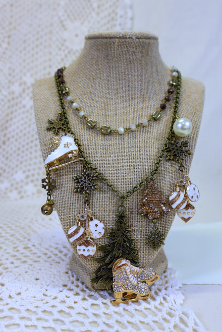 Meet Me At The Ice Rink Handmade Necklace *FINAL SALE*