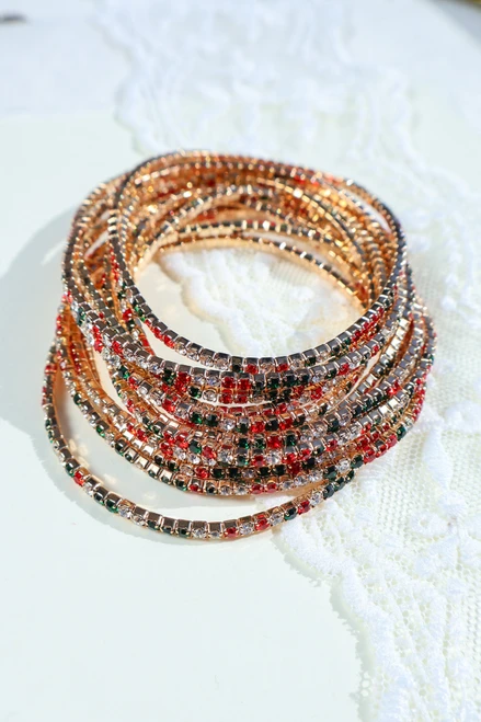 Jolly And Jeweled Bracelet Set