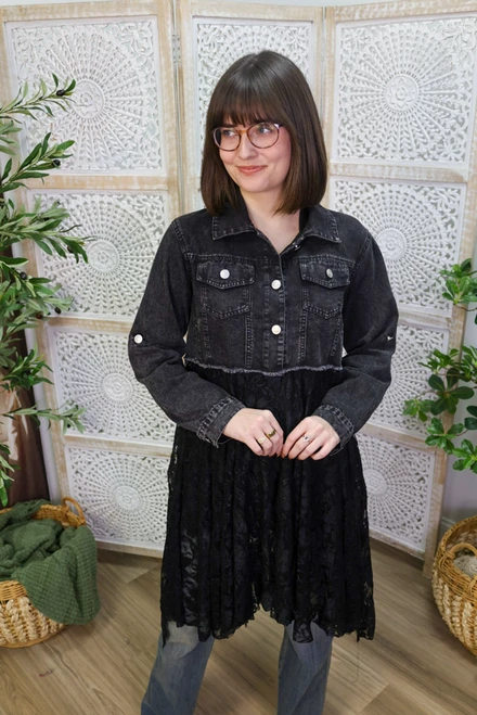 A Tale Of Two Textures Jacket - Black