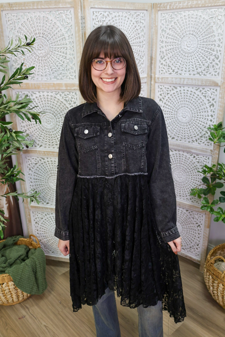 A Tale Of Two Textures Jacket - Black