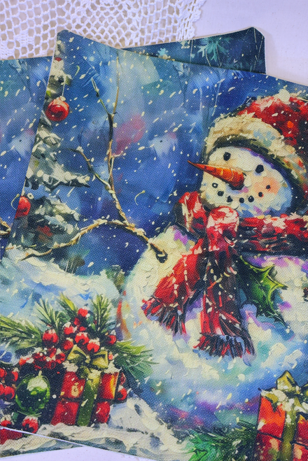 Snowman Pillow Case - Set Of 2