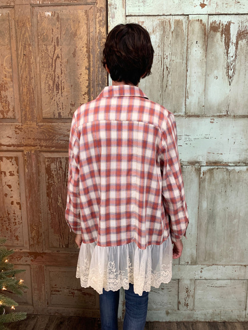 Where To Go Plaid Top