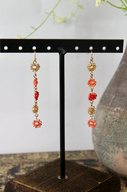 Happy For You Earrings - Orange Mix