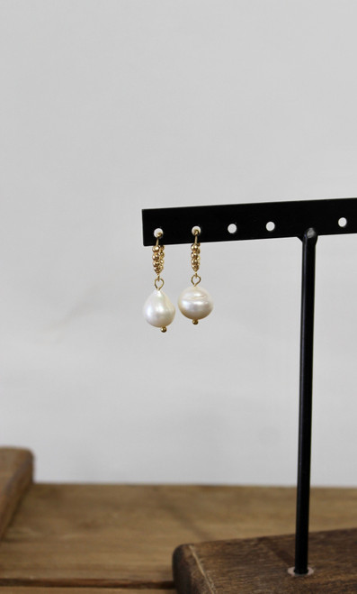 Seashells And Pearls Earrings