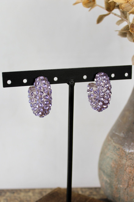 Disco Diva Earrings - Purple