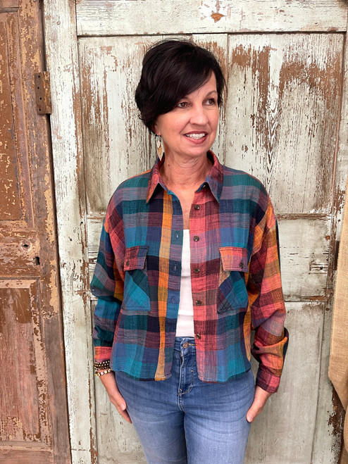 So Plaid It's Fall Top