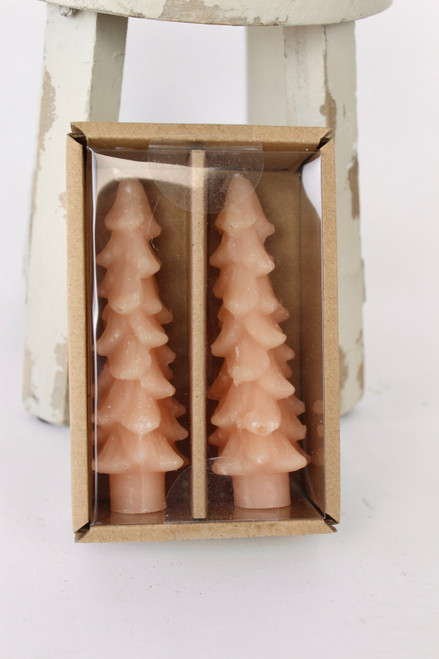 Pink Tree Shaped Candles