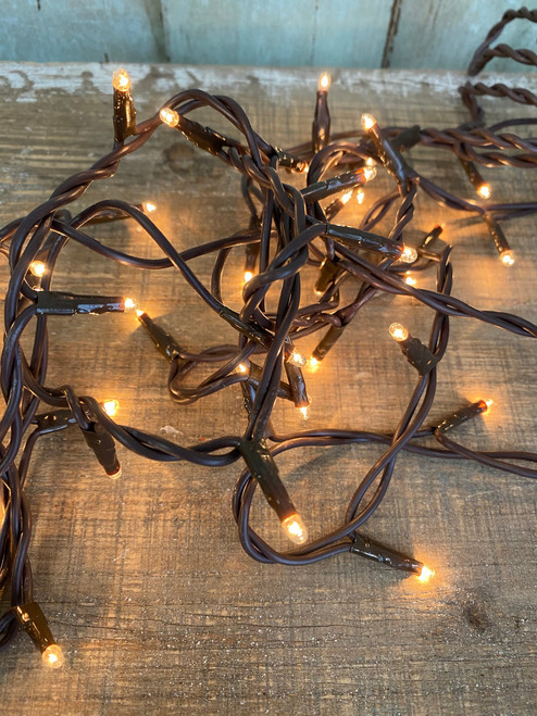 Teeny Lights 50 Count - BROWN CORD Teeny Lights 50 Count - BROWN CORD