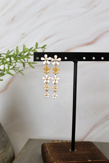 Blooms Of Neutral Earrings