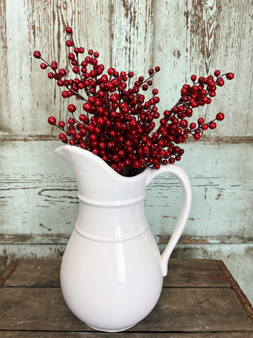 Berry Bush 14" Red (set of 3)