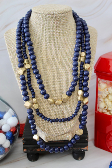 Positively Sunny Necklace - NAVY