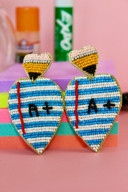 You Are An A+ Teacher Earrings