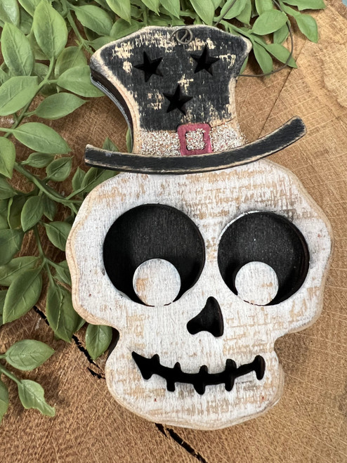 Skeleton, Ghost And Spider Ornament Set