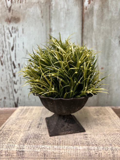 4.5" Pleated French Gray Dish