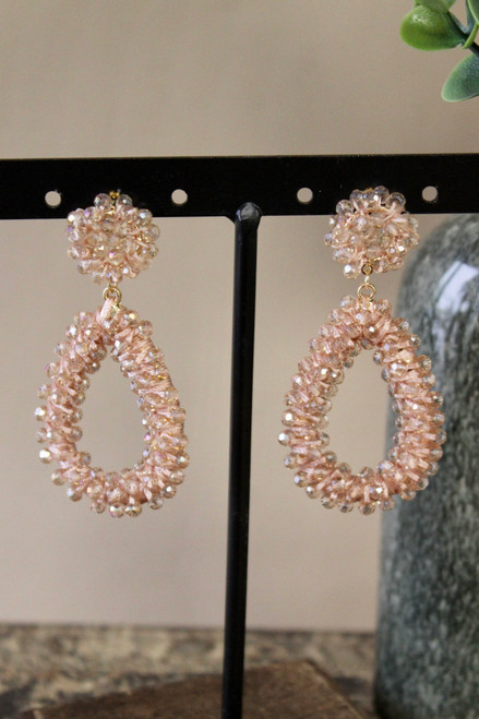 Sparkle And Shine Earrings - Champagne