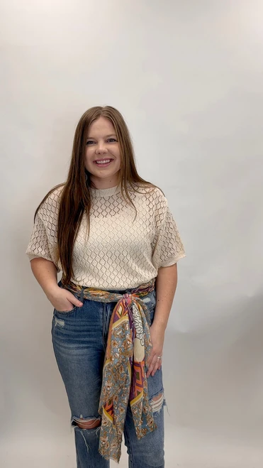 Lost In The Memory Top - Cream *FINAL SALE*