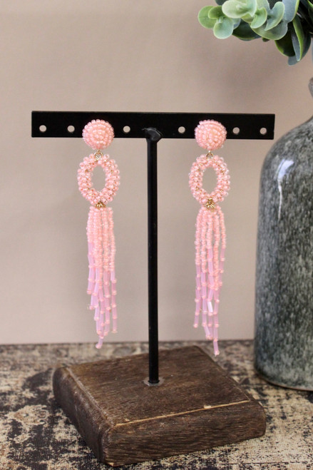 These Are The Days Earrings - Light Pink