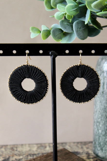 Around The World Earrings - Black