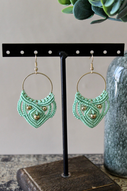 You're In-Threadable Earrings - Green