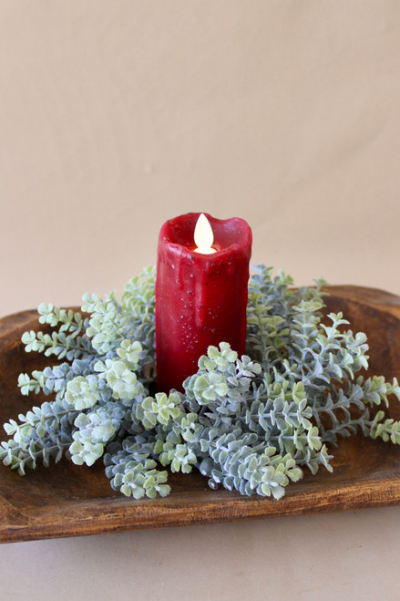 2" x 5" Moving Flame Red Pillar Candle