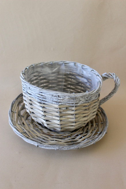 Gray Willow Cup And Saucer