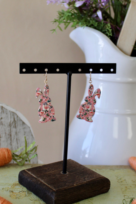 Hop Back To It Earrings - Pink