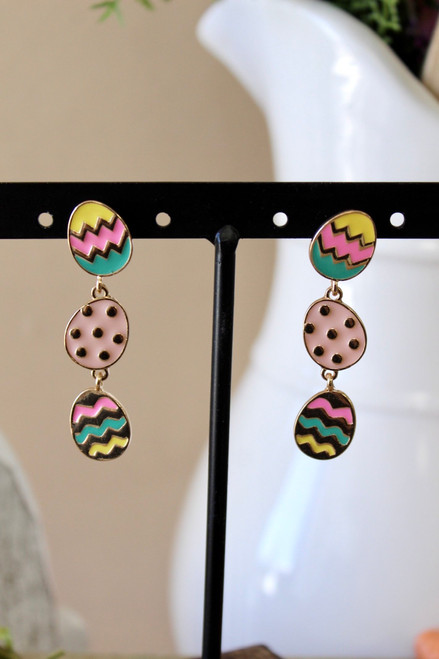 I'm So Egg-Cited Earrings  Multi