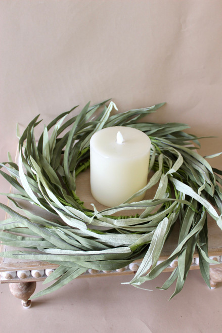 6.5" Serene Shoals Grass Candle Ring